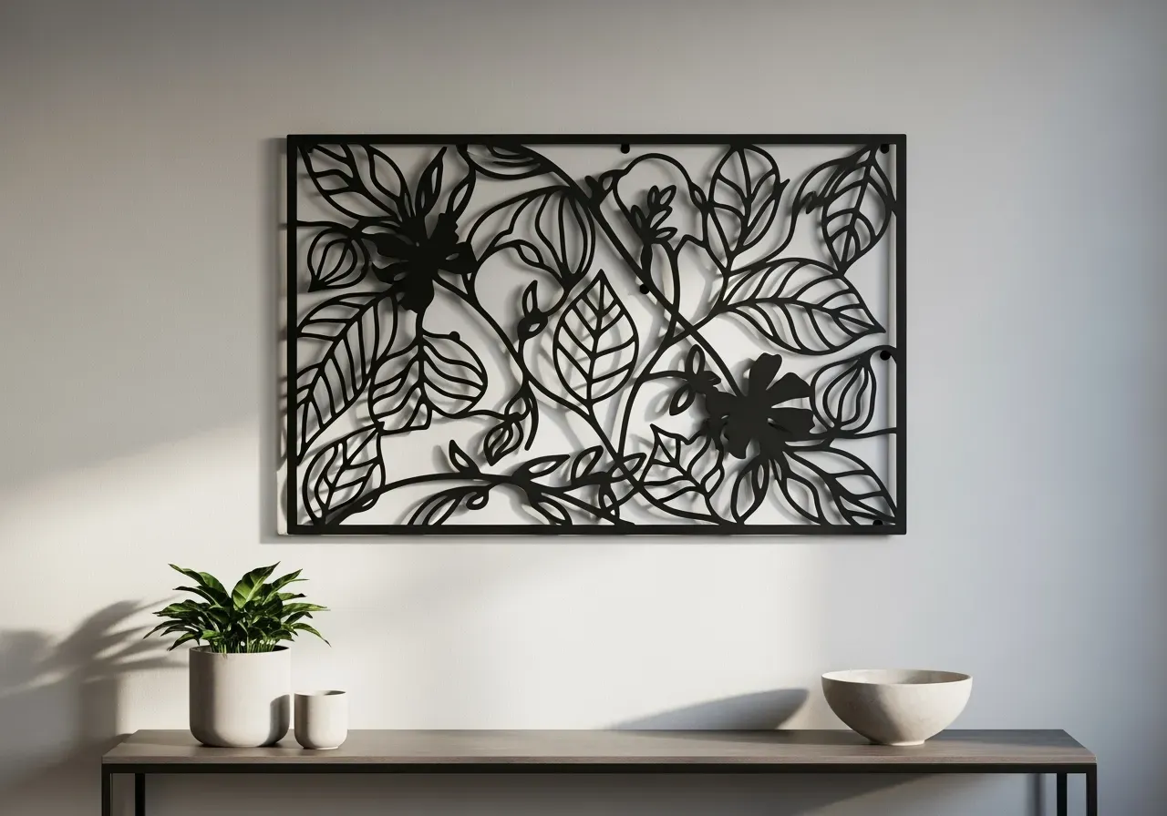 Julmotiv i metall gran tomtar hundkäx